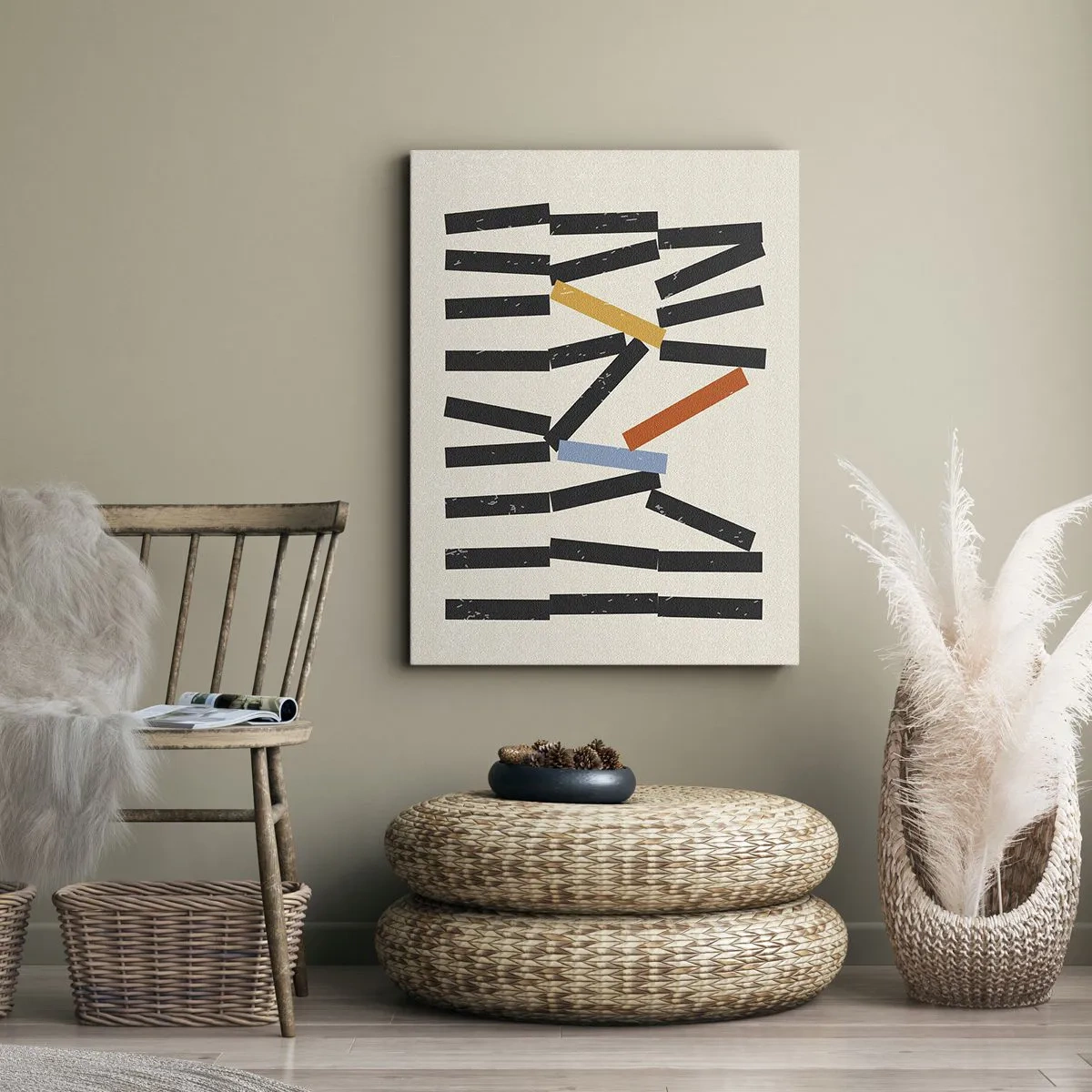 Quadro su tela - Stampe su Tela - Composizione: domino - 65x120 cm