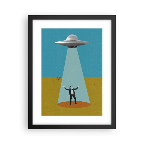 Poster in cornice nera - Incontro ravvicinato - 30x40 cm