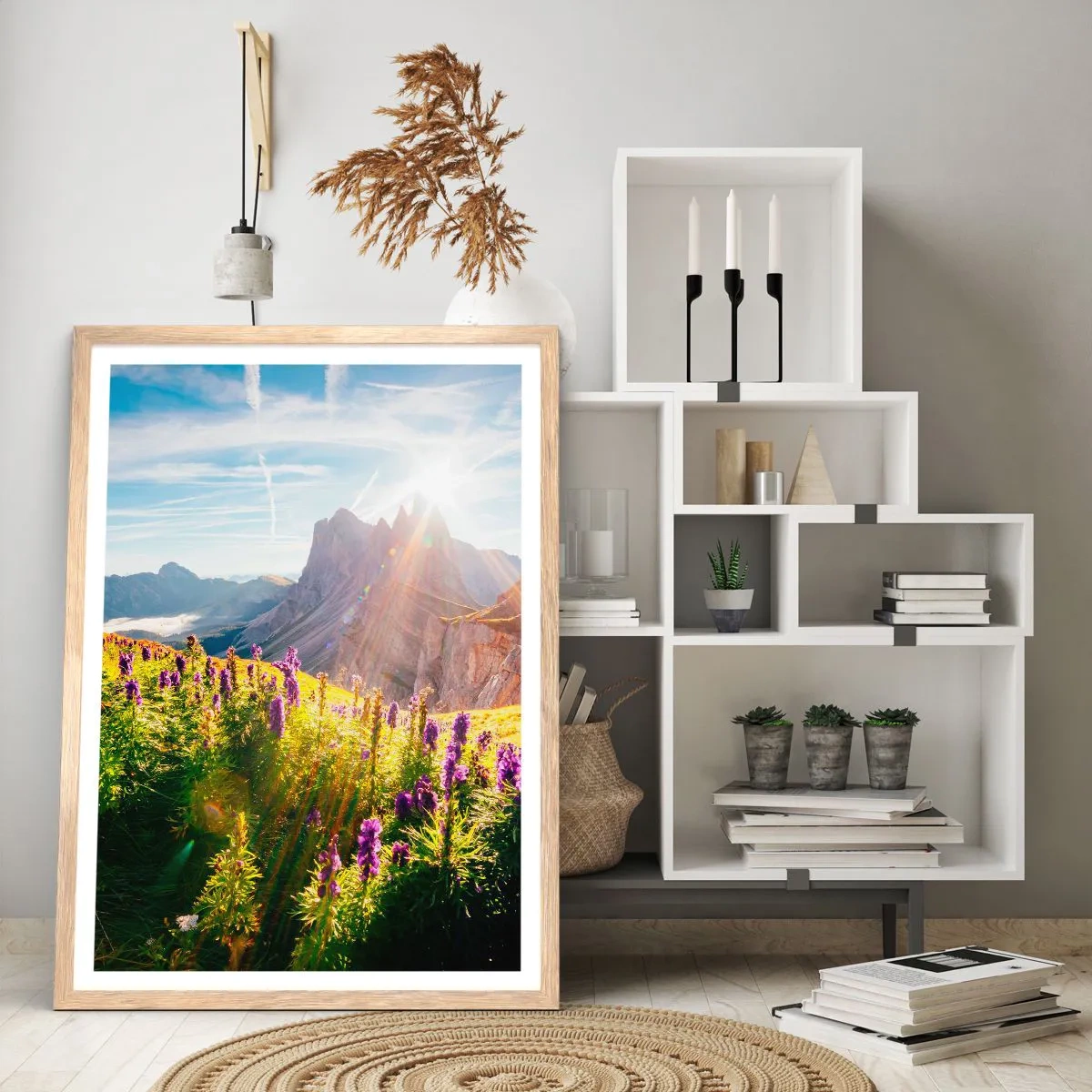 Poster in cornice rovere chiaro - La vita segreta delle erbe - 70x100 cm