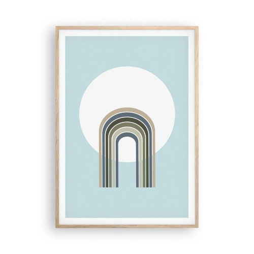 Poster in cornice rovere chiaro - Attrazione irresistibile - 70x100 cm