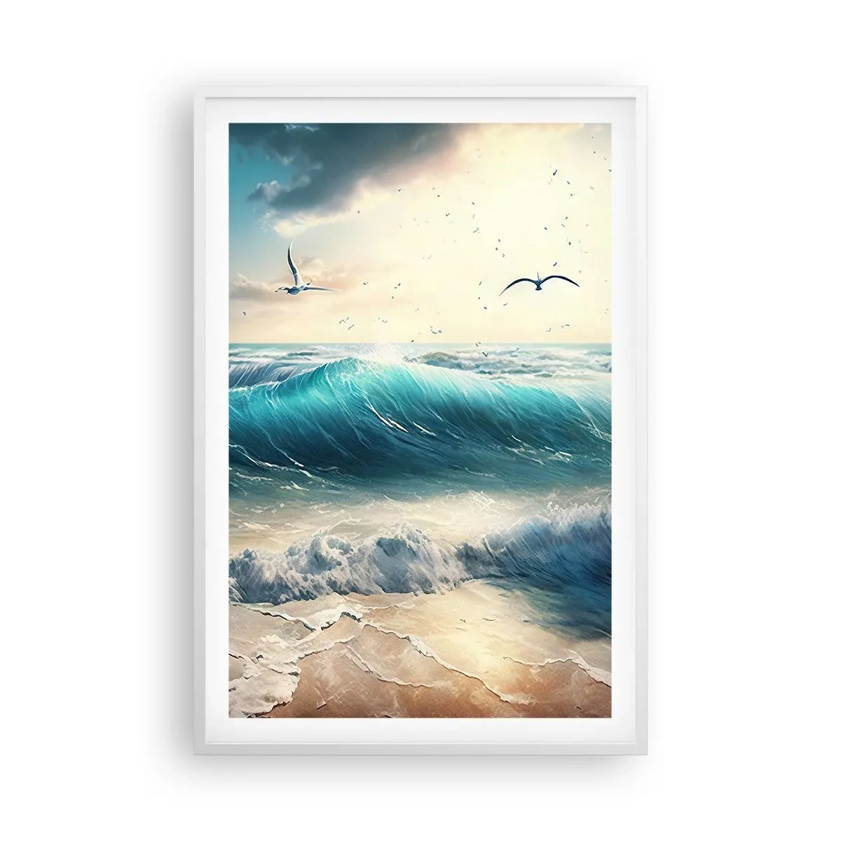 Poster in cornice bianca - Mormora solo per te - 61x91 cm