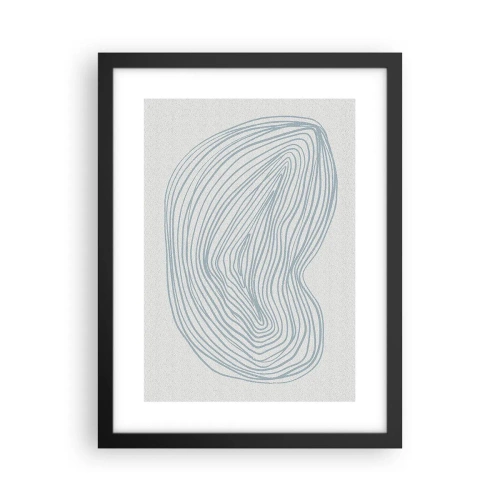 Poster in cornice nera - Il sorriso di una goccia - 30x40 cm