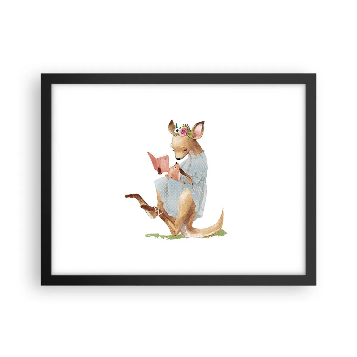 Poster in cornice nera - Mamma, leggimi - 40x30 cm
