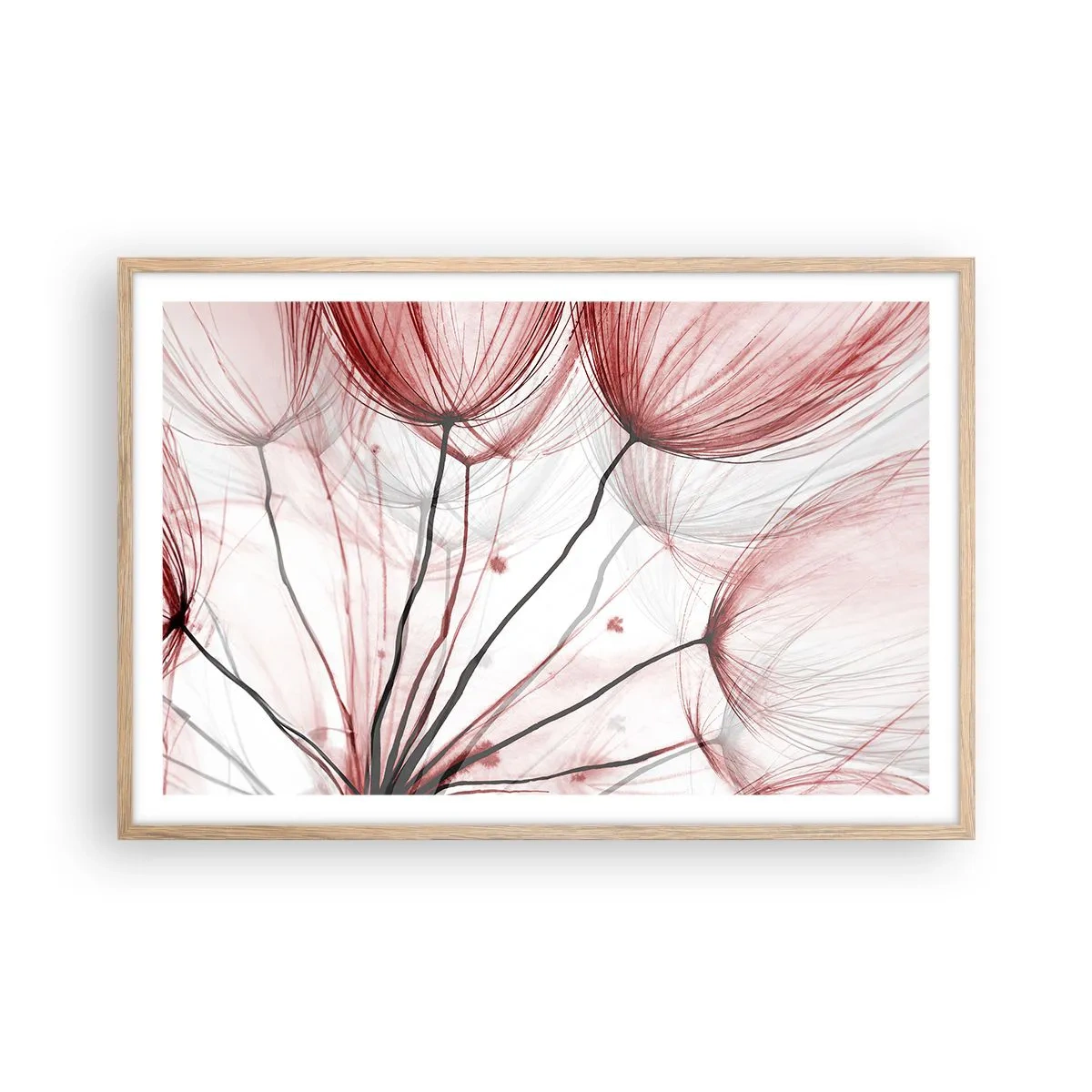 Poster in cornice rovere chiaro - Prima del decollo - 91x61 cm