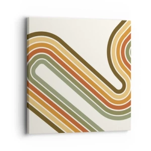 Quadro su tela - Stampe su Tela - Zig zag fino alla meta - 40x40 cm