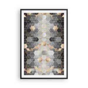 Poster in cornice nera - Composizione di diamante - 61x91 cm