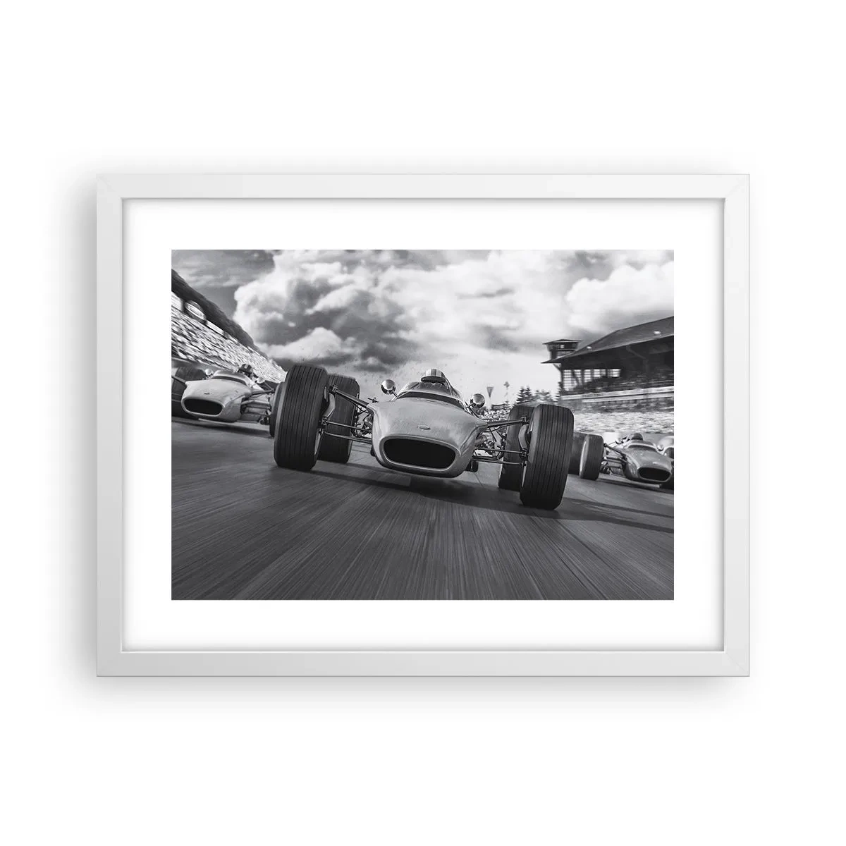 Poster in cornice bianca - C'è la forza! - 40x30 cm