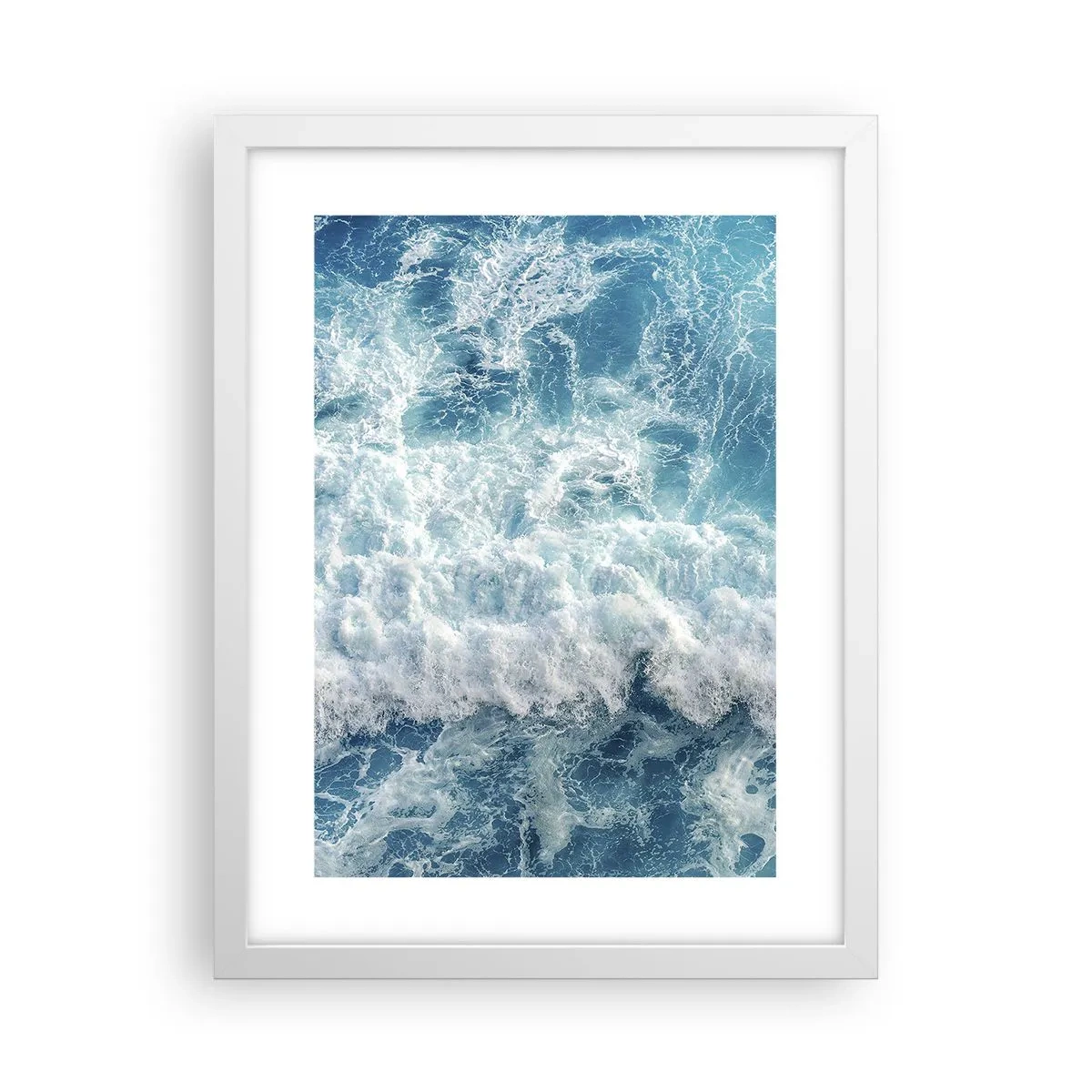 Poster in cornice bianca - Con gioia e saltellando - 30x40 cm