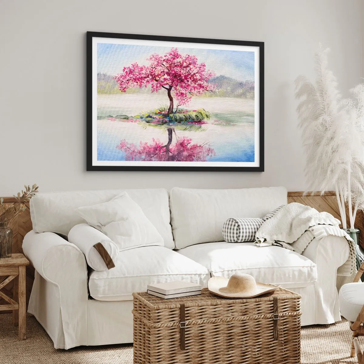 Poster in cornice nera - La festa della primavera - 50x40 cm