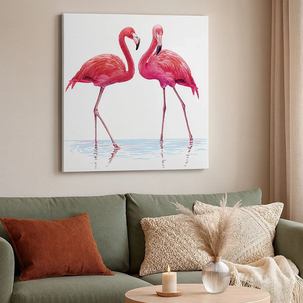 Quadro su tela - Stampe su Tela - Appuntamento in rosa - 30x30 cm