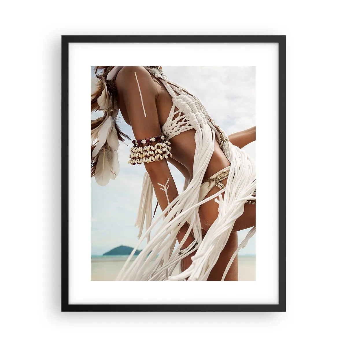 Poster in cornice nera - La sacerdotessa del sole - 40x50 cm