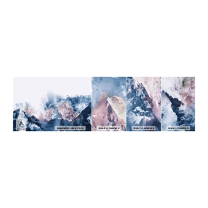 Campione di Fotomurale Adesivo Deluxe Sticker - Queste si che sono cime! - Astrazione, Pezzo, Montagne - 100x30 cm