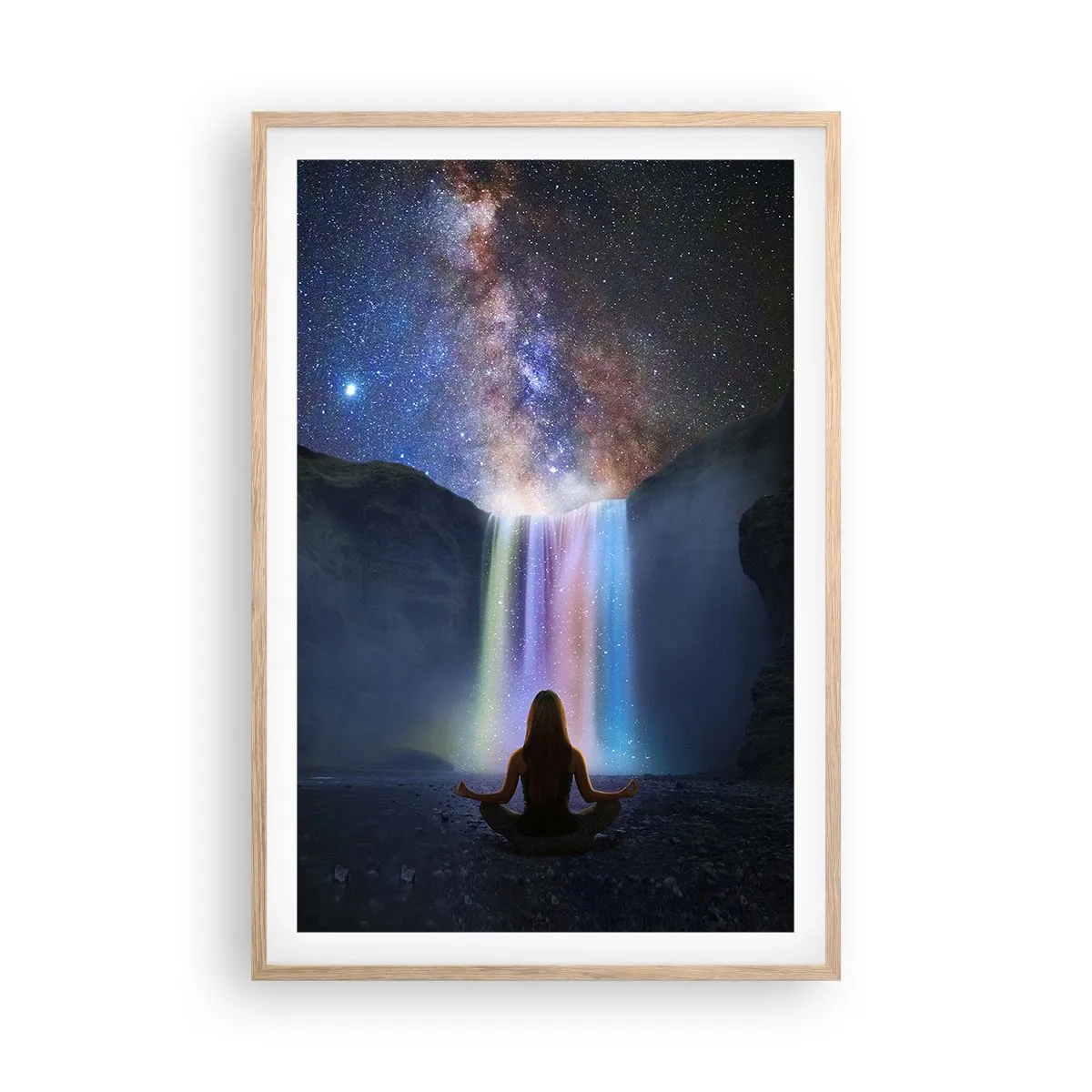 Poster in cornice rovere chiaro - Armonia assoluta - 61x91 cm