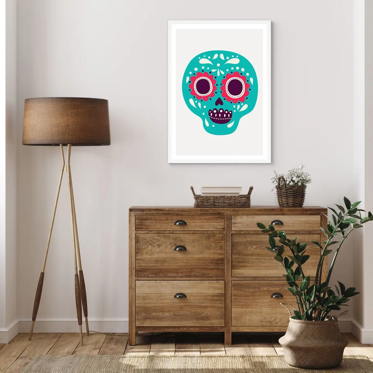 Poster in cornice bianca - Vita: un gioco fino alla morte - 30x40 cm