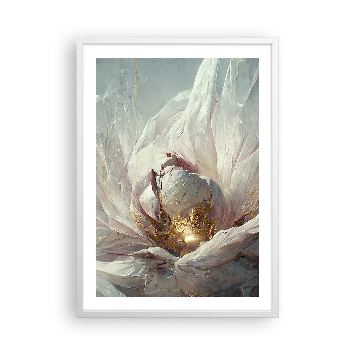 Poster in cornice bianca - Fiorisce ogni cento anni - 50x70 cm
