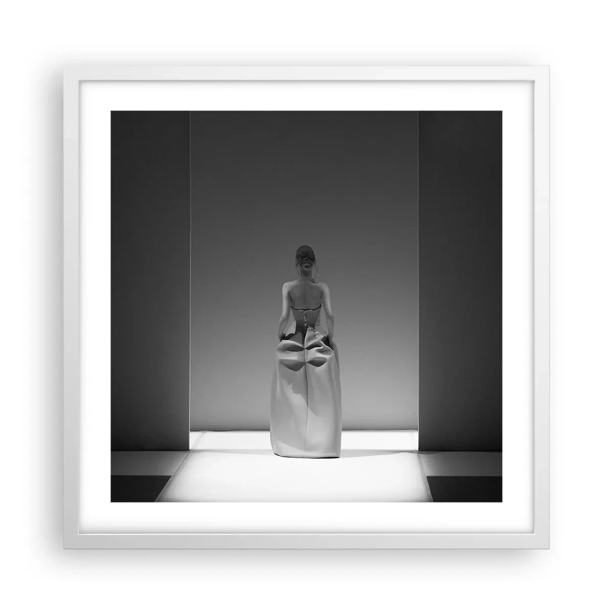 Poster in cornice bianca - Semplicità raffinata - 50x50 cm