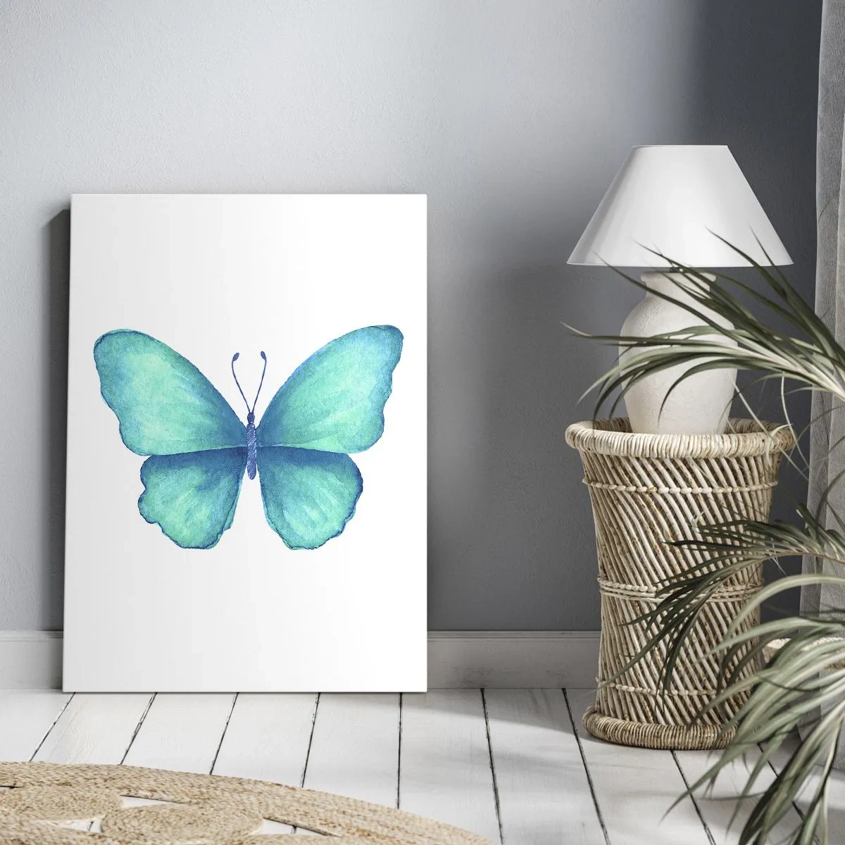 Quadro su tela - Stampe su Tela - Turchese di natura - 55x100 cm