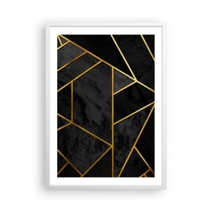 Poster in cornice bianca - Oscurità e luce - 50x70 cm