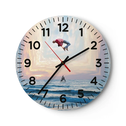 Orologio da parete - Orologio in Vetro - In un'altra dimensione - 30x30 cm