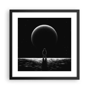 Poster in cornice nera - Faccia a faccia - 40x40 cm