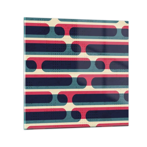 Quadro su vetro - Avanti fino in fondo - 70x70 cm