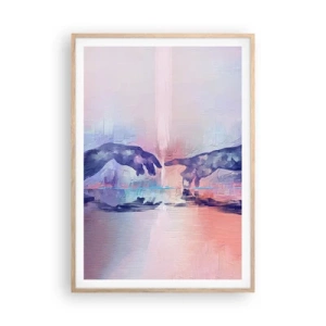 Poster in cornice rovere chiaro - La scintilla divina della vita - 70x100 cm