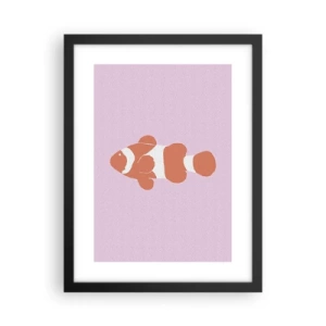 Poster in cornice nera - Abbinato ai coralli - 30x40 cm