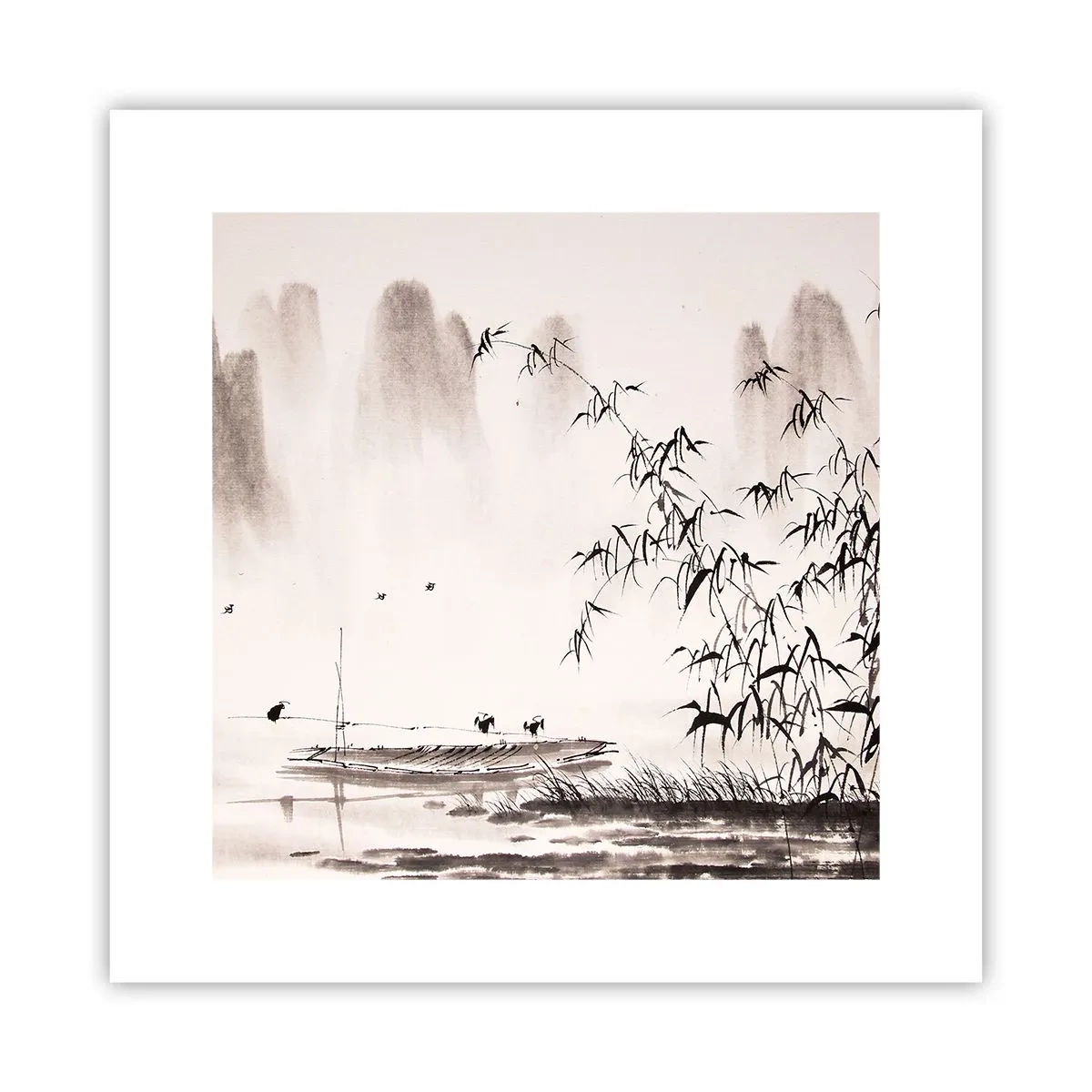 Poster - Il silenzio dei campi di riso - 30x30 cm