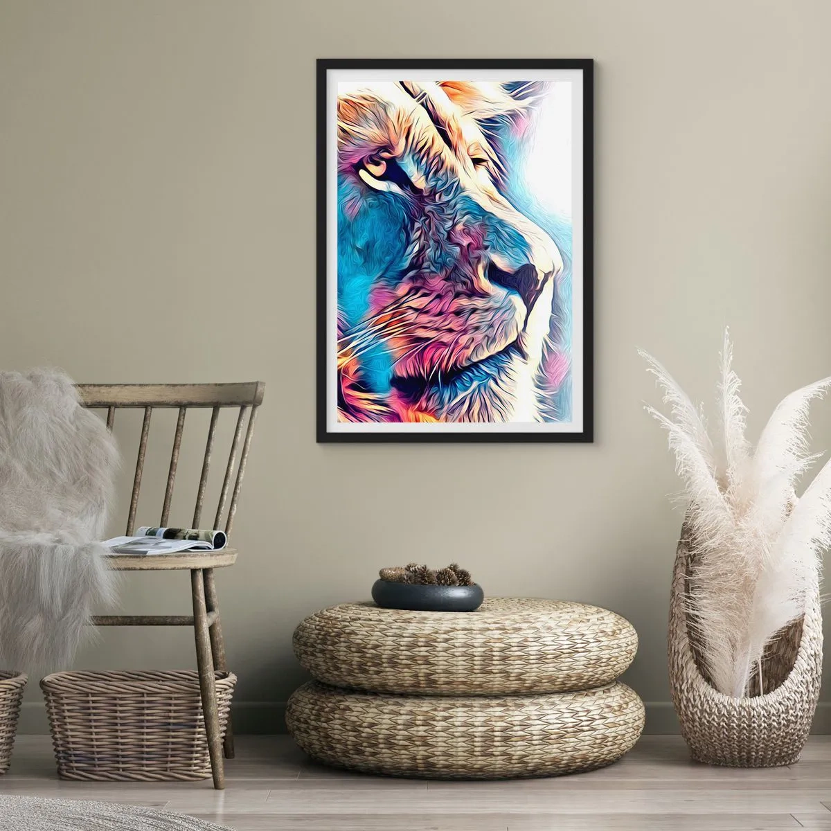 Poster in cornice nera - La saggezza della natura - 40x50 cm