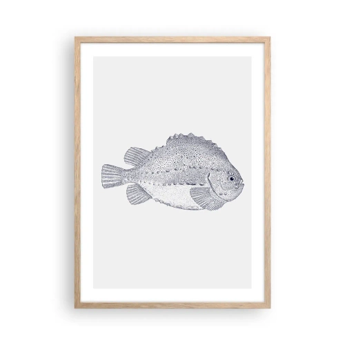 Poster in cornice rovere chiaro - Nell'album del naturalista - 50x70 cm
