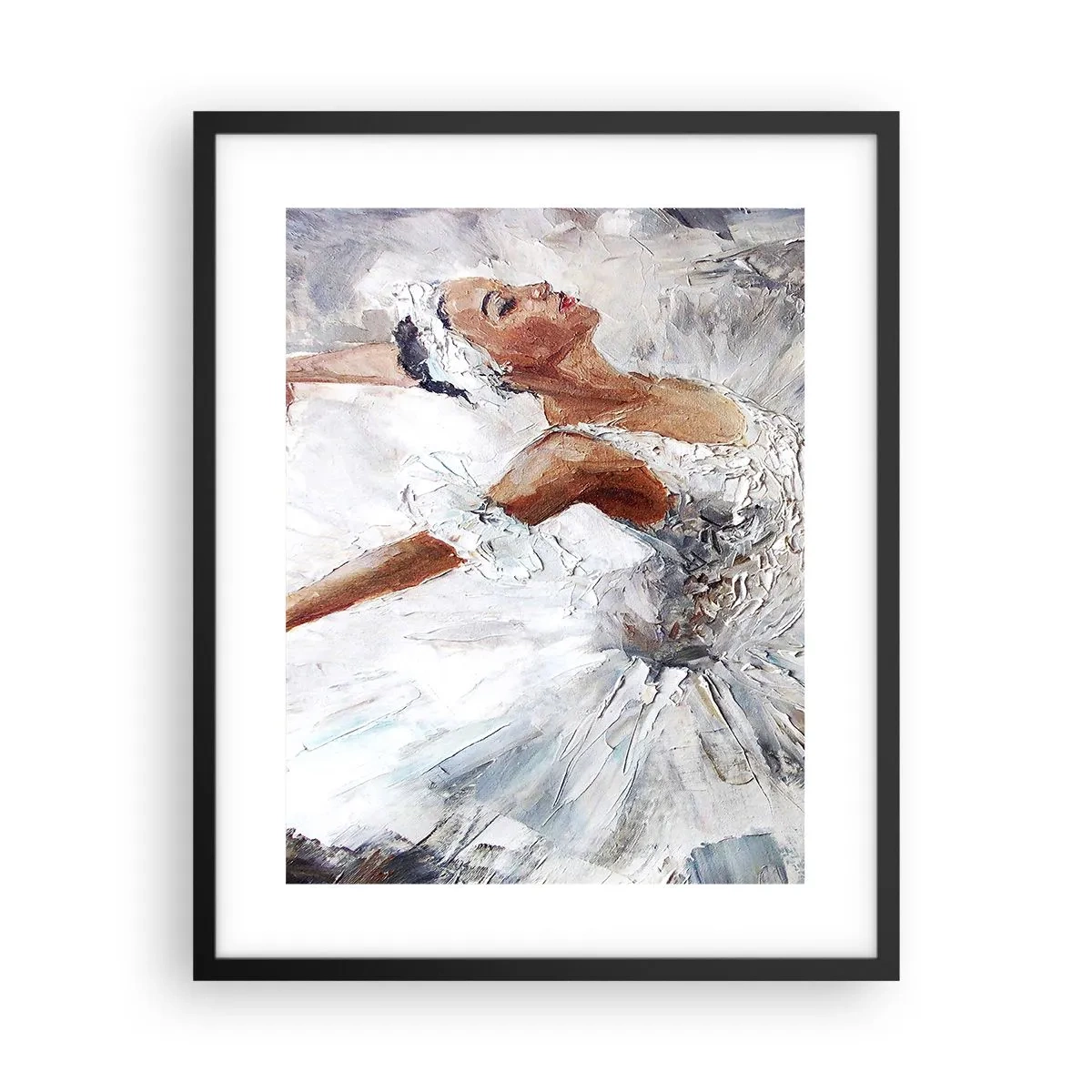 Poster in cornice nera - Delicata e leggera come il tulle - 40x50 cm
