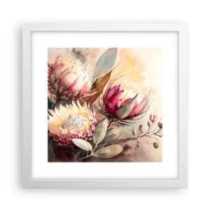 Poster in cornice bianca - Di profilo e di fronte - 30x30 cm