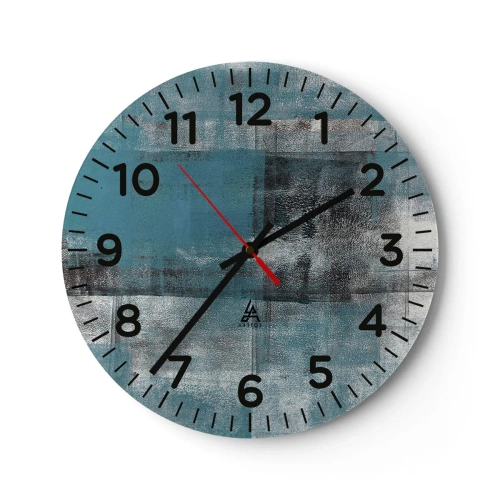 Orologio da parete - Orologio in Vetro - Acqua e aria - 40x40 cm