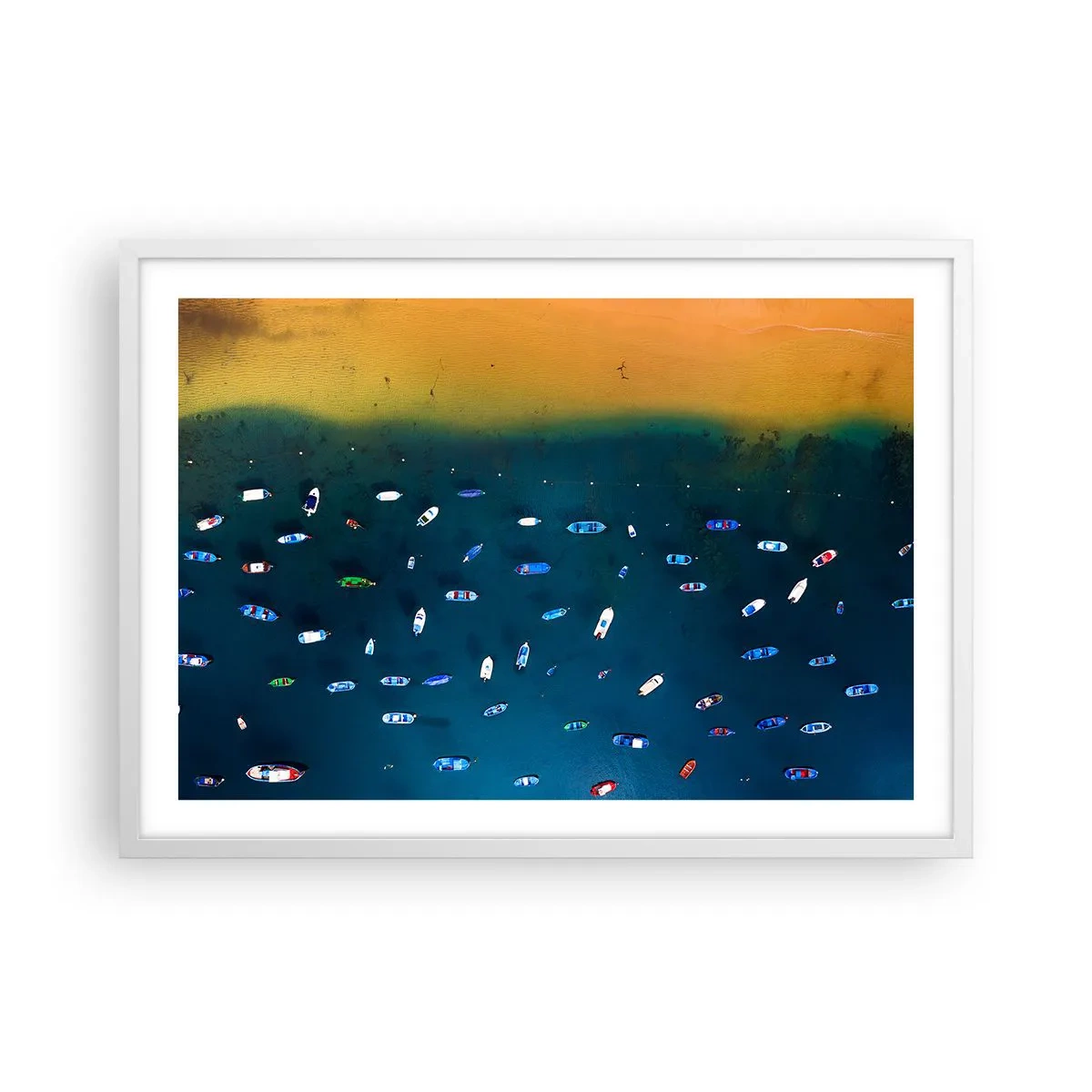 Poster in cornice bianca - Il gioco delle vacanze - 70x50 cm