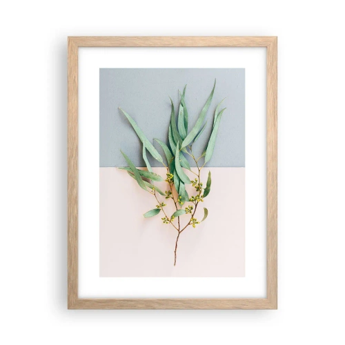 Poster in cornice rovere chiaro - Delicatezza pastello - 30x40 cm