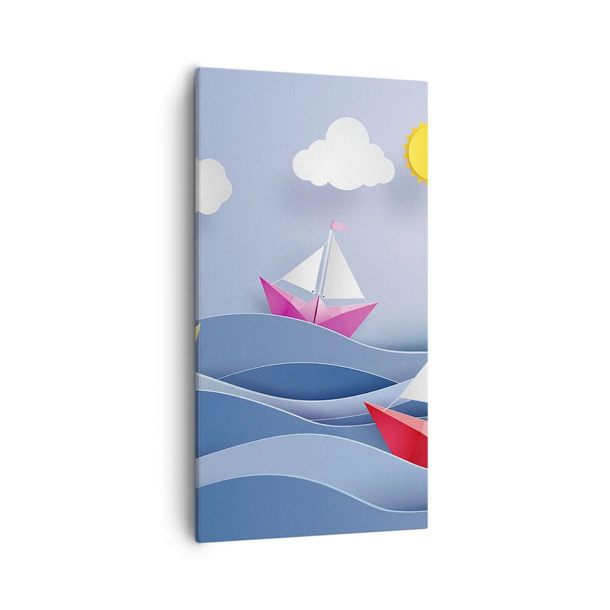 Quadro su tela - Stampe su Tela - Come è bello dondolare tra le onde - 55x100 cm
