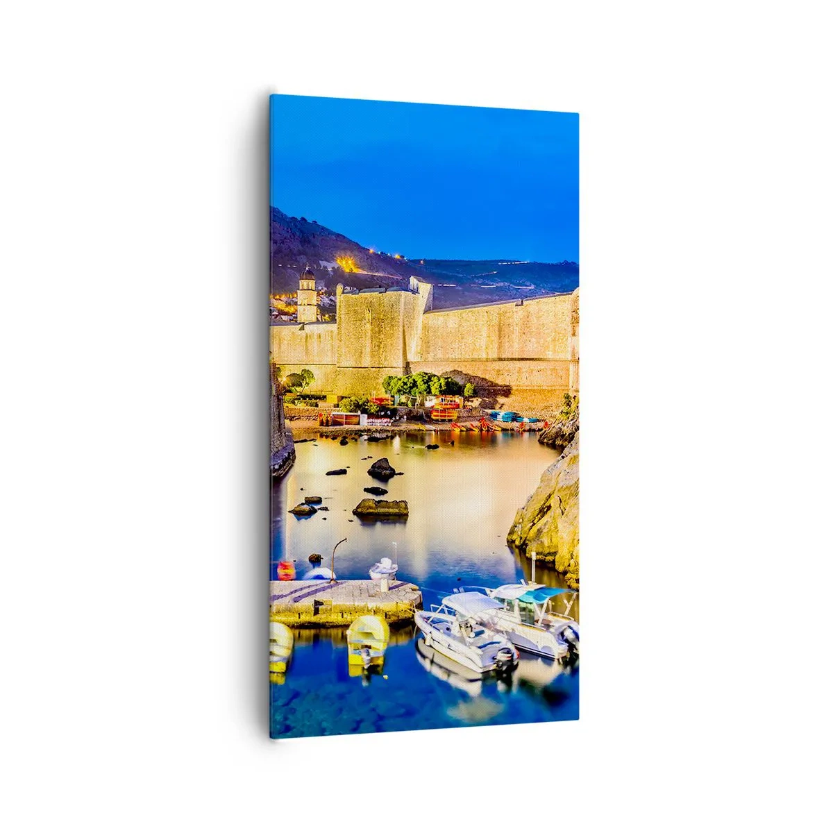 Quadro su tela - Stampe su Tela - Notte luminosa sull'Adriatico - 65x120 cm