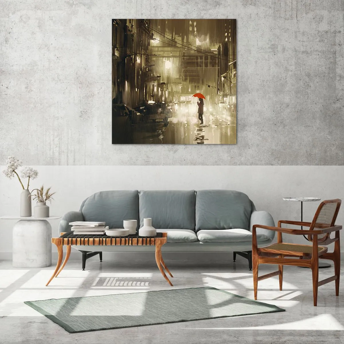 Quadro su vetro - Sola ma non solitaria - 60x60 cm