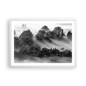 Poster in cornice bianca - Risveglio dal sonno - 70x50 cm