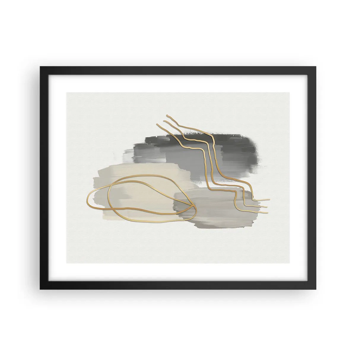 Poster in cornice nera - Durata e movimento - 50x40 cm