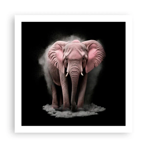 Poster - Non pensare all'elefante rosa! - 60x60 cm