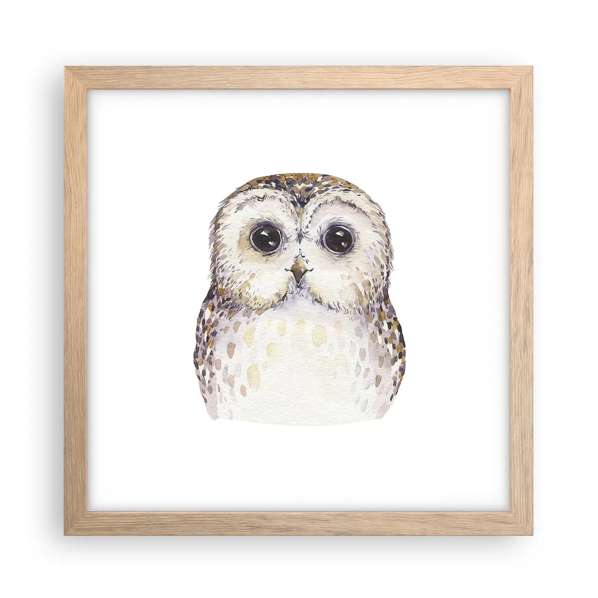 Poster in cornice rovere chiaro - Guardami negli occhi - 30x30 cm