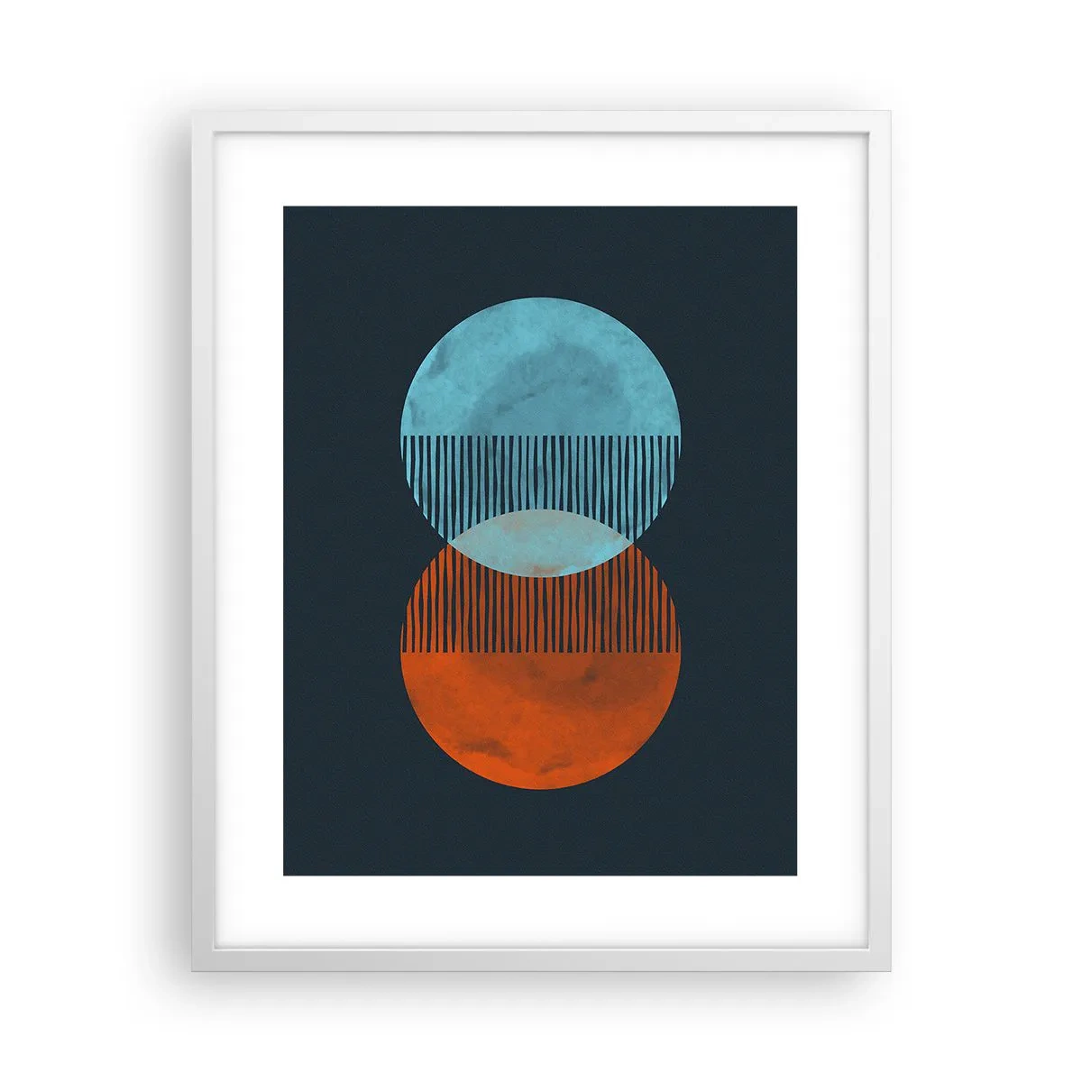 Poster in cornice bianca - Fantasia astronomica - 40x50 cm