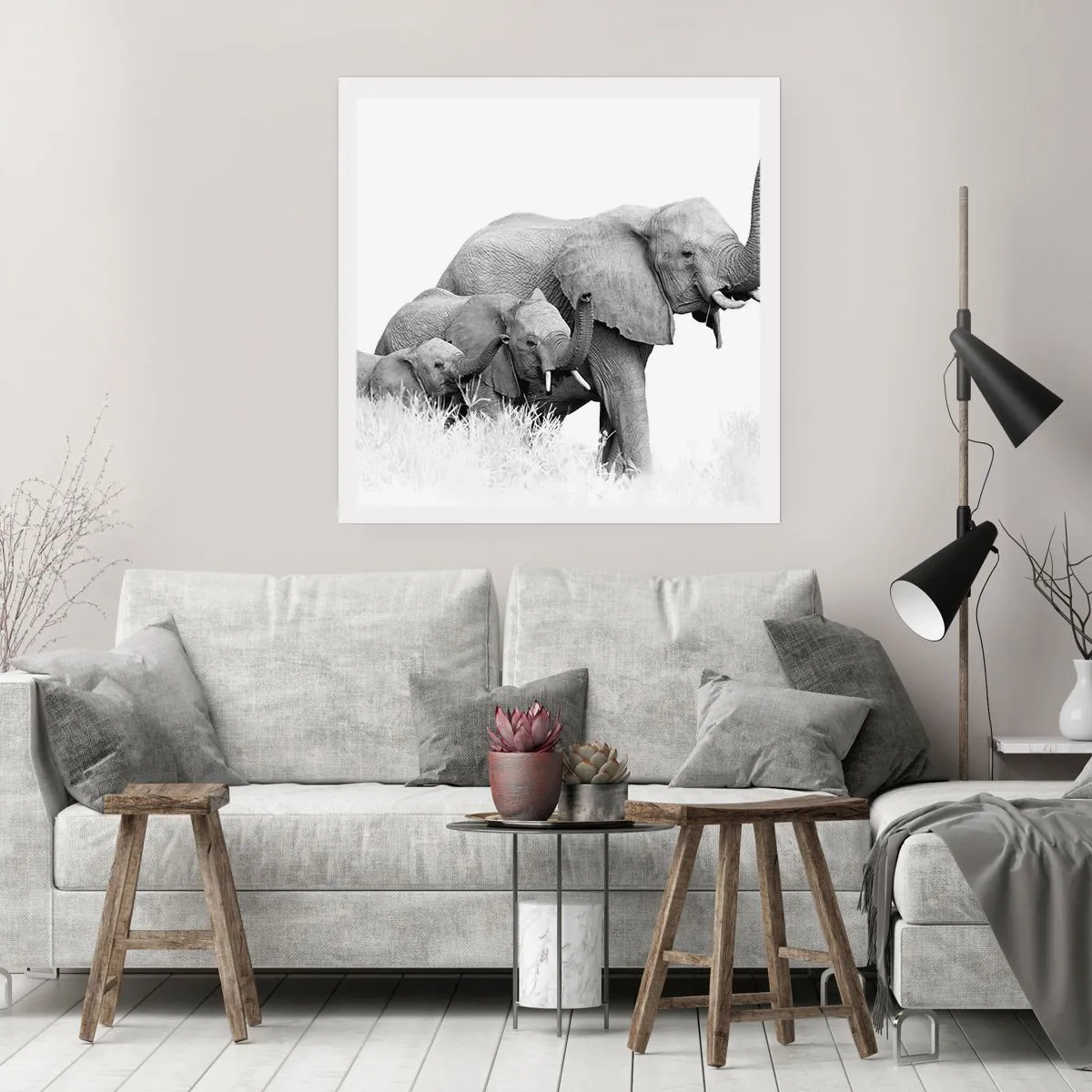 Poster - Uno, due, tre - 60x60 cm