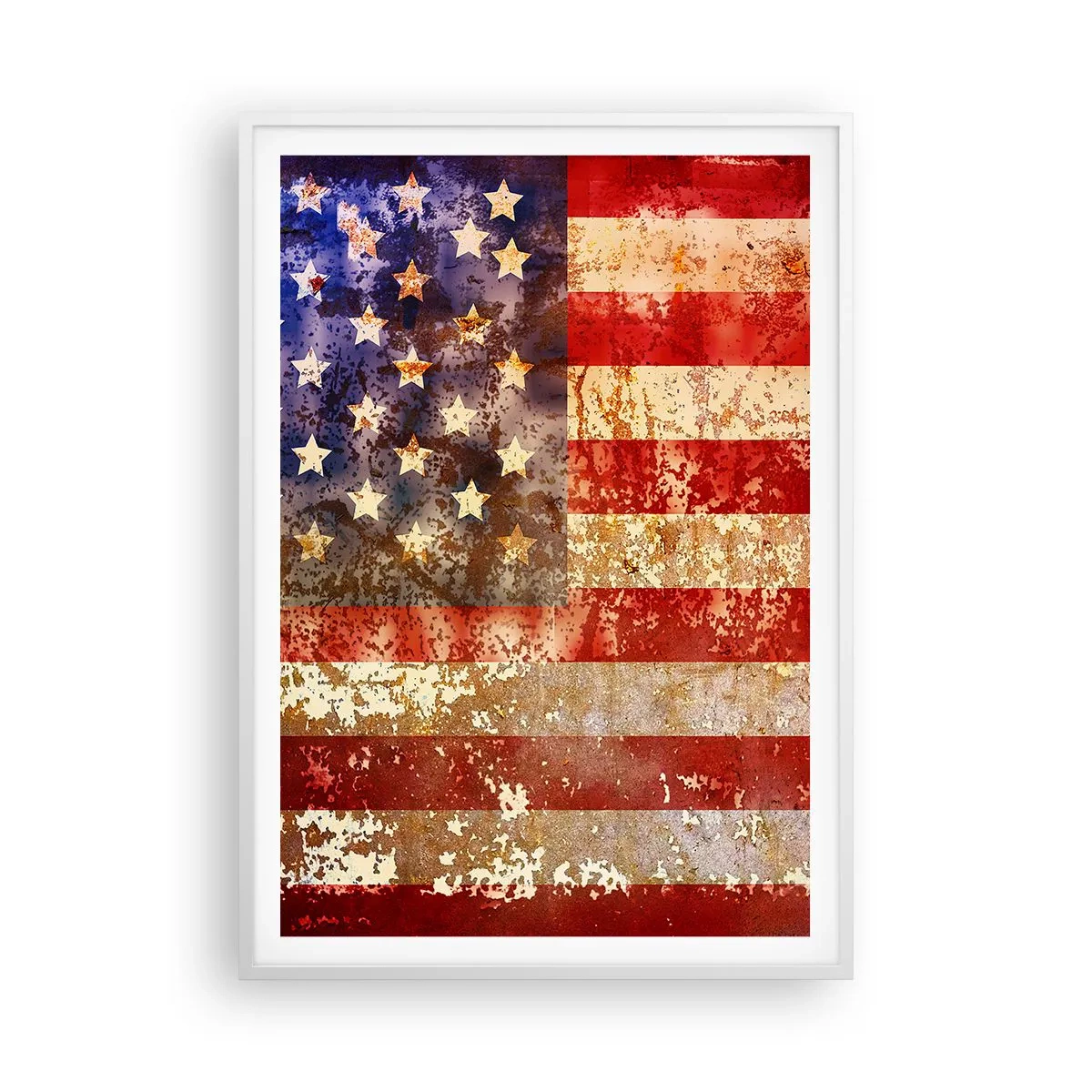 Poster in cornice bianca - L'attimo non passa - 70x100 cm