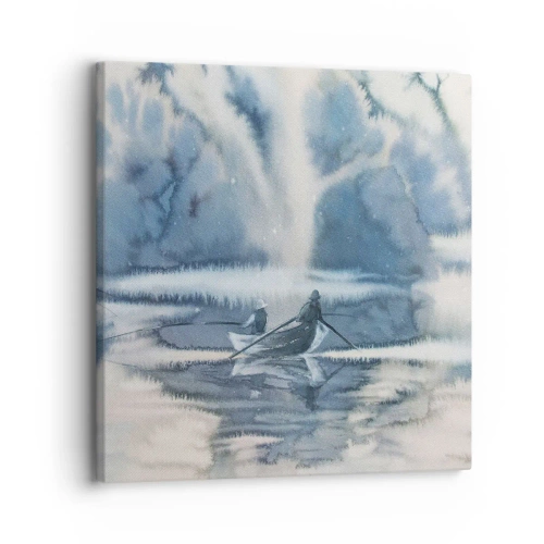 Quadro su tela - Stampe su Tela - I pescatori nel loro paradiso - 30x30 cm