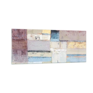 Quadro su vetro - La pace della geometria - 100x40 cm