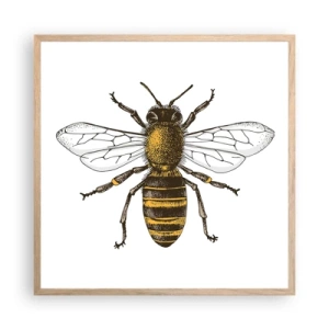 Poster in cornice rovere chiaro - Bella e buona - 60x60 cm