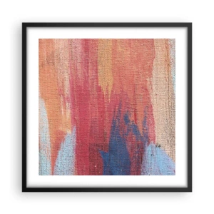 Poster in cornice nera - Colando con l'arcobaleno - 50x50 cm