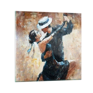 Quadro su vetro - Alla Rodolfo Valentino - 30x30 cm